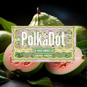 Alternative view of PolkaPuff Guava Cream Gummies – Cannabis-Infused Tropical Treat
