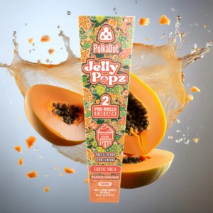 Alternative view of Papaya Melonz | Sativa | 2.5g Jelly Popz Exotic THC-A Pre-Rolls