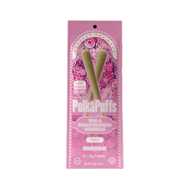 PolkaPuff PinkStar | Indica | 1.25G THC-A Pre-Rolls