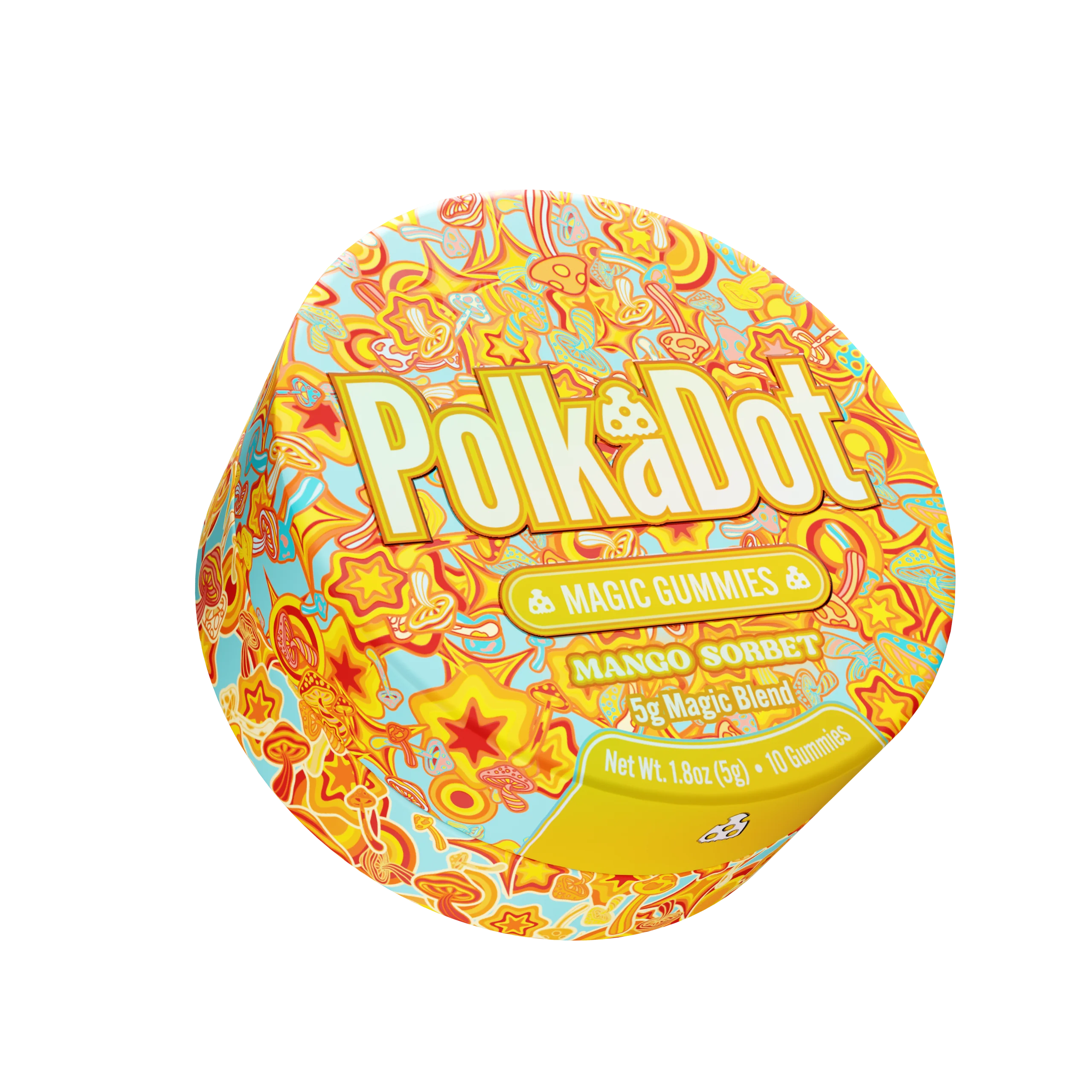 Polka Dot Mango Sorbet